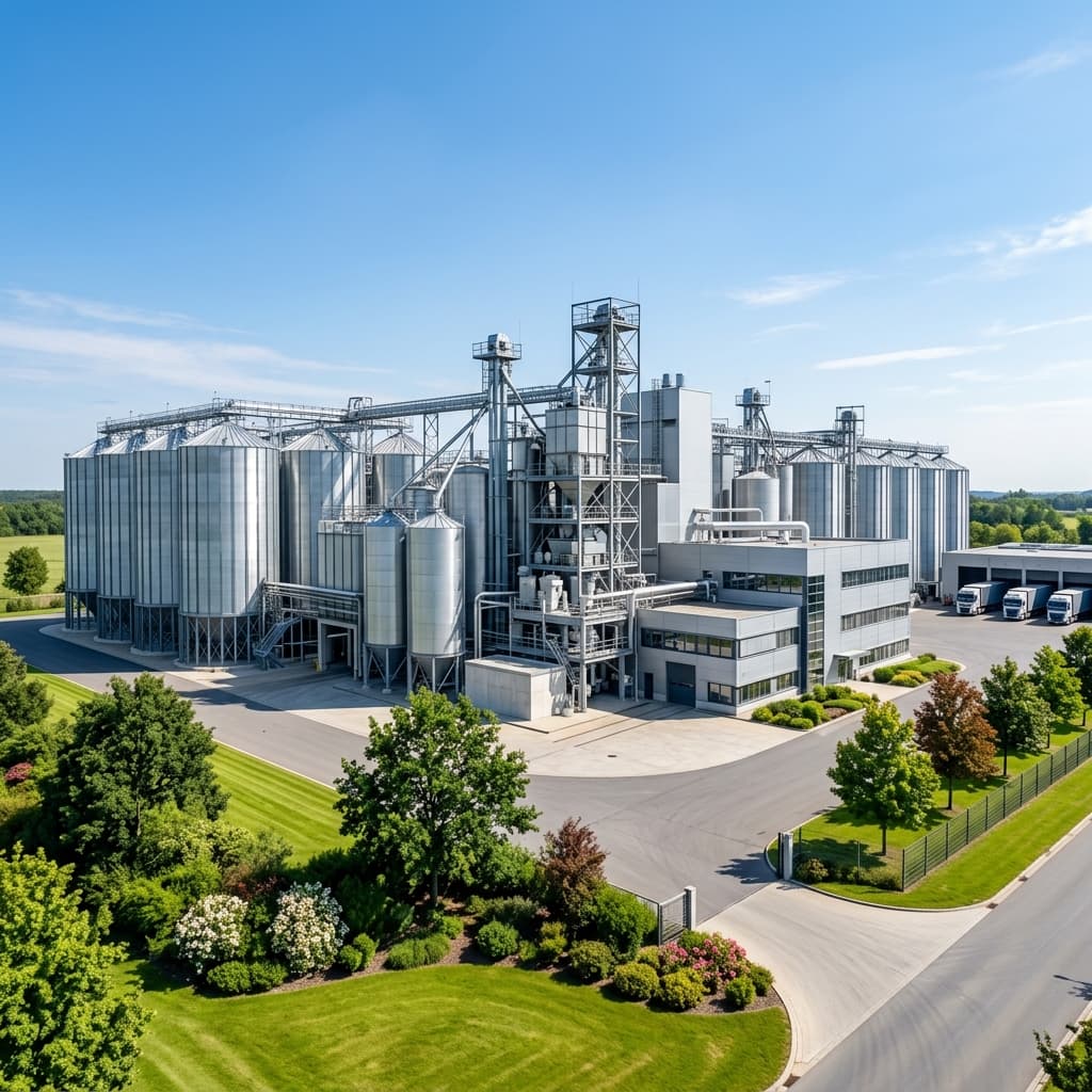 Modern state-of-the-art animal feed manufacturing facility